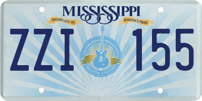 MS license plate ZZI155