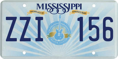 MS license plate ZZI156
