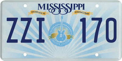 MS license plate ZZI170