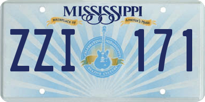 MS license plate ZZI171