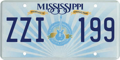 MS license plate ZZI199