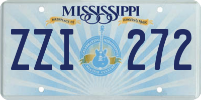 MS license plate ZZI272