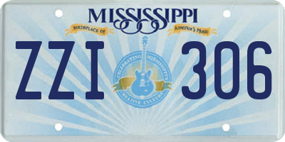 MS license plate ZZI306