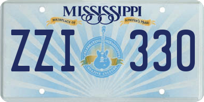 MS license plate ZZI330