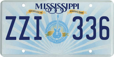 MS license plate ZZI336