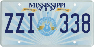 MS license plate ZZI338