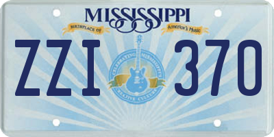 MS license plate ZZI370