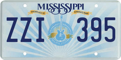 MS license plate ZZI395