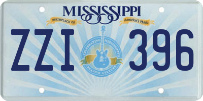 MS license plate ZZI396