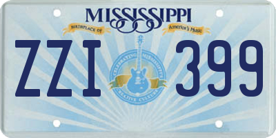 MS license plate ZZI399