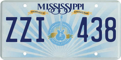MS license plate ZZI438