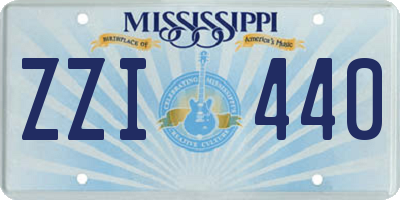 MS license plate ZZI440