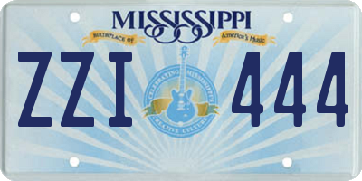 MS license plate ZZI444