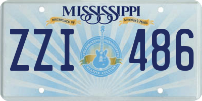 MS license plate ZZI486