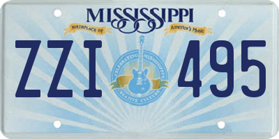 MS license plate ZZI495