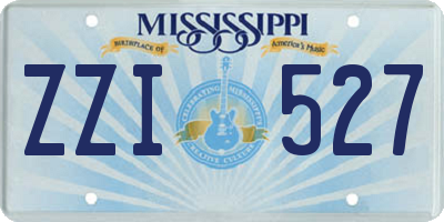 MS license plate ZZI527