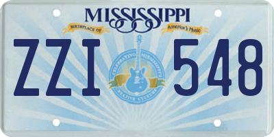MS license plate ZZI548
