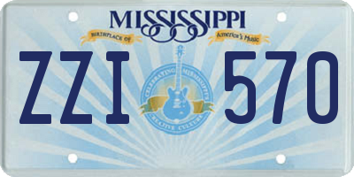 MS license plate ZZI570