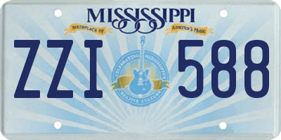 MS license plate ZZI588