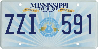 MS license plate ZZI591