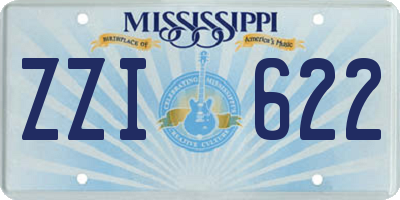 MS license plate ZZI622
