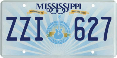 MS license plate ZZI627