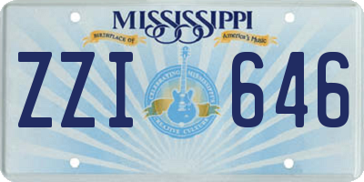 MS license plate ZZI646