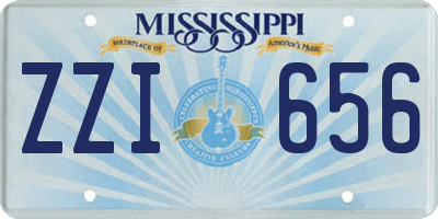 MS license plate ZZI656