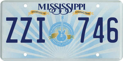 MS license plate ZZI746