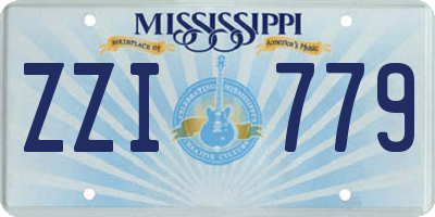 MS license plate ZZI779