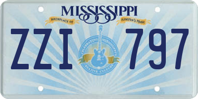 MS license plate ZZI797
