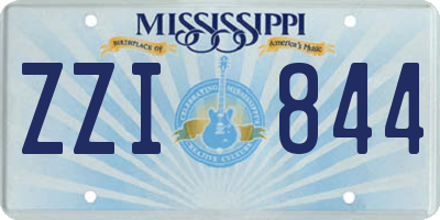 MS license plate ZZI844