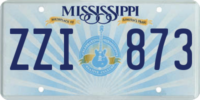 MS license plate ZZI873