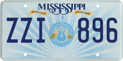 MS license plate ZZI896