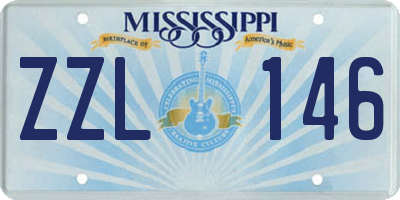 MS license plate ZZL146