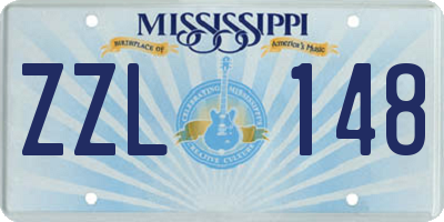 MS license plate ZZL148