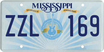 MS license plate ZZL169