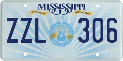 MS license plate ZZL306