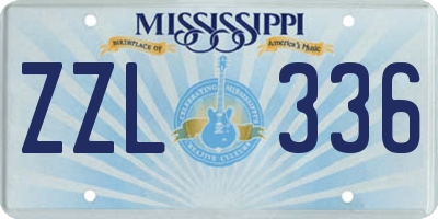 MS license plate ZZL336