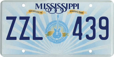 MS license plate ZZL439