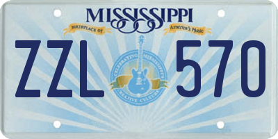 MS license plate ZZL570