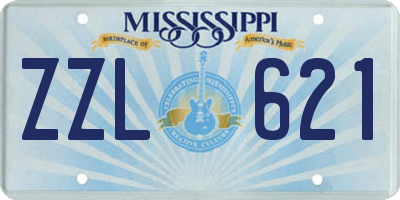MS license plate ZZL621