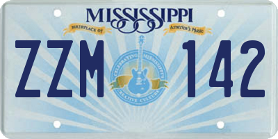 MS license plate ZZM142