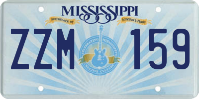 MS license plate ZZM159