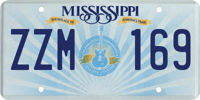 MS license plate ZZM169