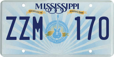 MS license plate ZZM170