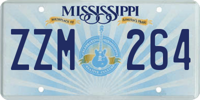 MS license plate ZZM264