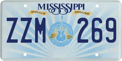 MS license plate ZZM269