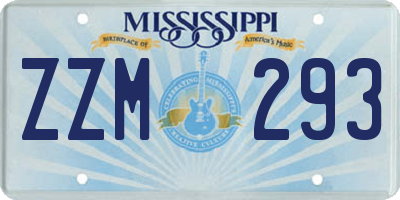 MS license plate ZZM293