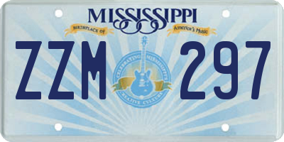 MS license plate ZZM297
